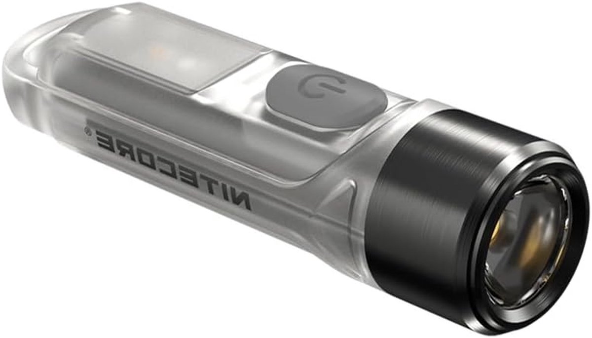 Mini UV Zaklamp - Sleutelhanger Lampje - Detectie Werkzaamheden - 365nm UV Licht - 55 mm - Transparant