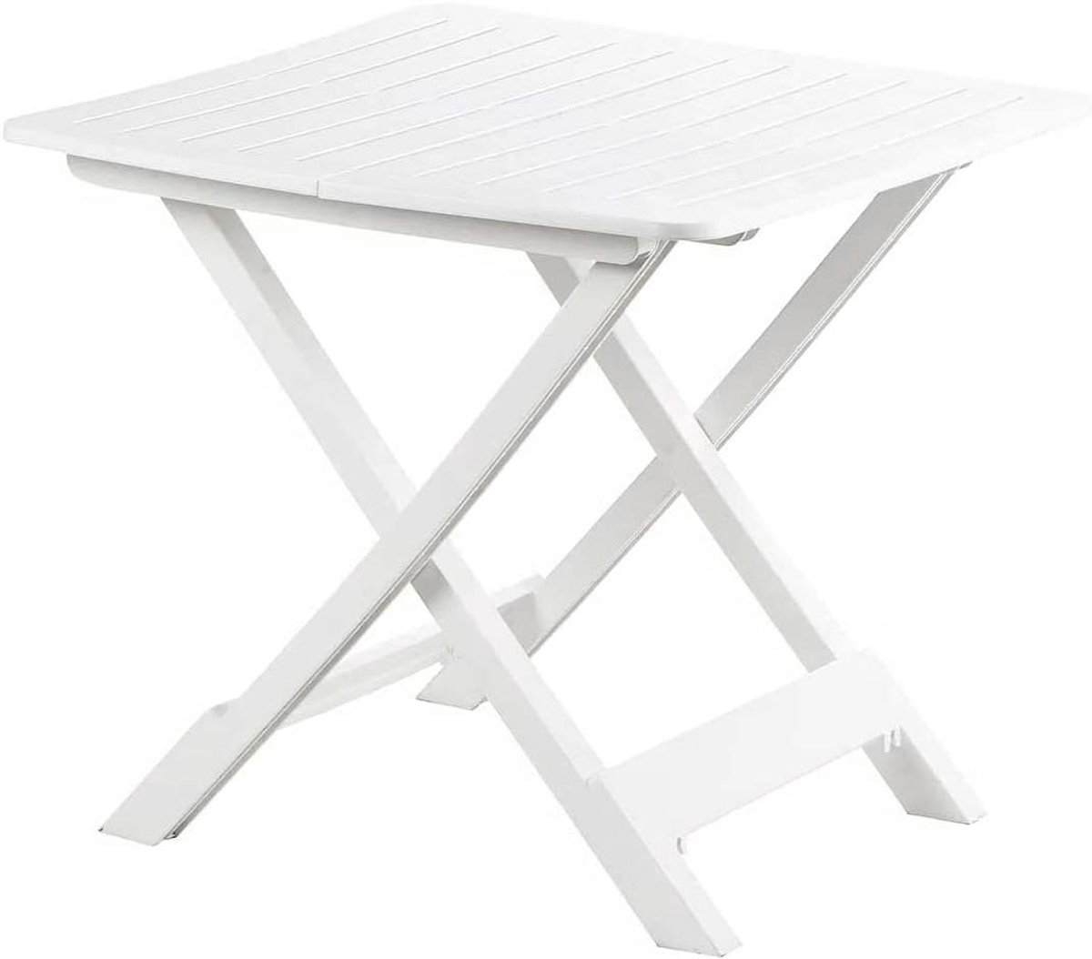 Klaptafel - Balkontafel Tuinstafel - Buiten Zitten - Weerbestendig Polyhars - 80 x 72 x 70 cm - Wit