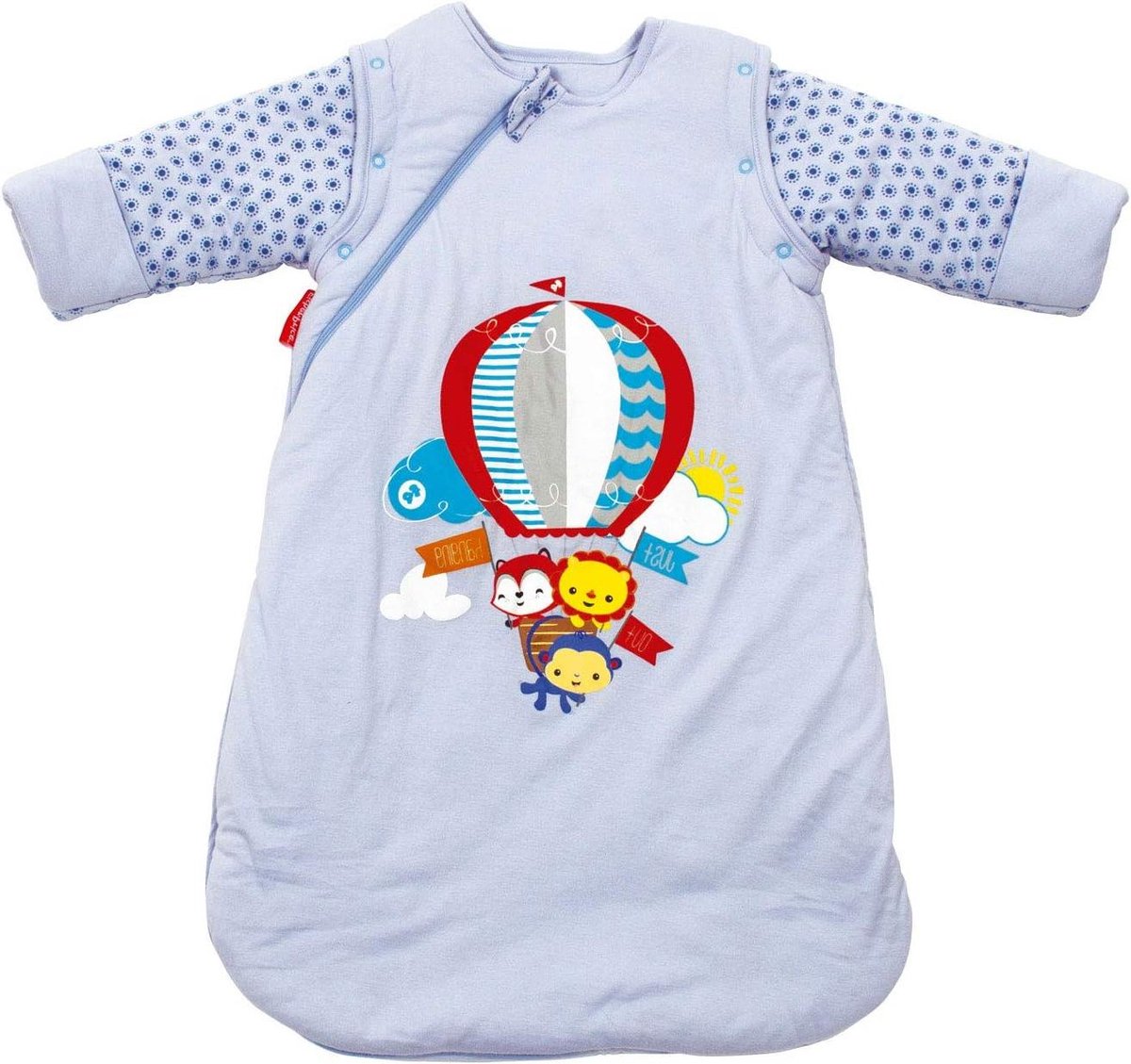 Trappelzak met Mouwen - Slaapzak Baby - Comfortabel Slapen - Afneembare Mouwen - 40 x 75 cm - Blauw
