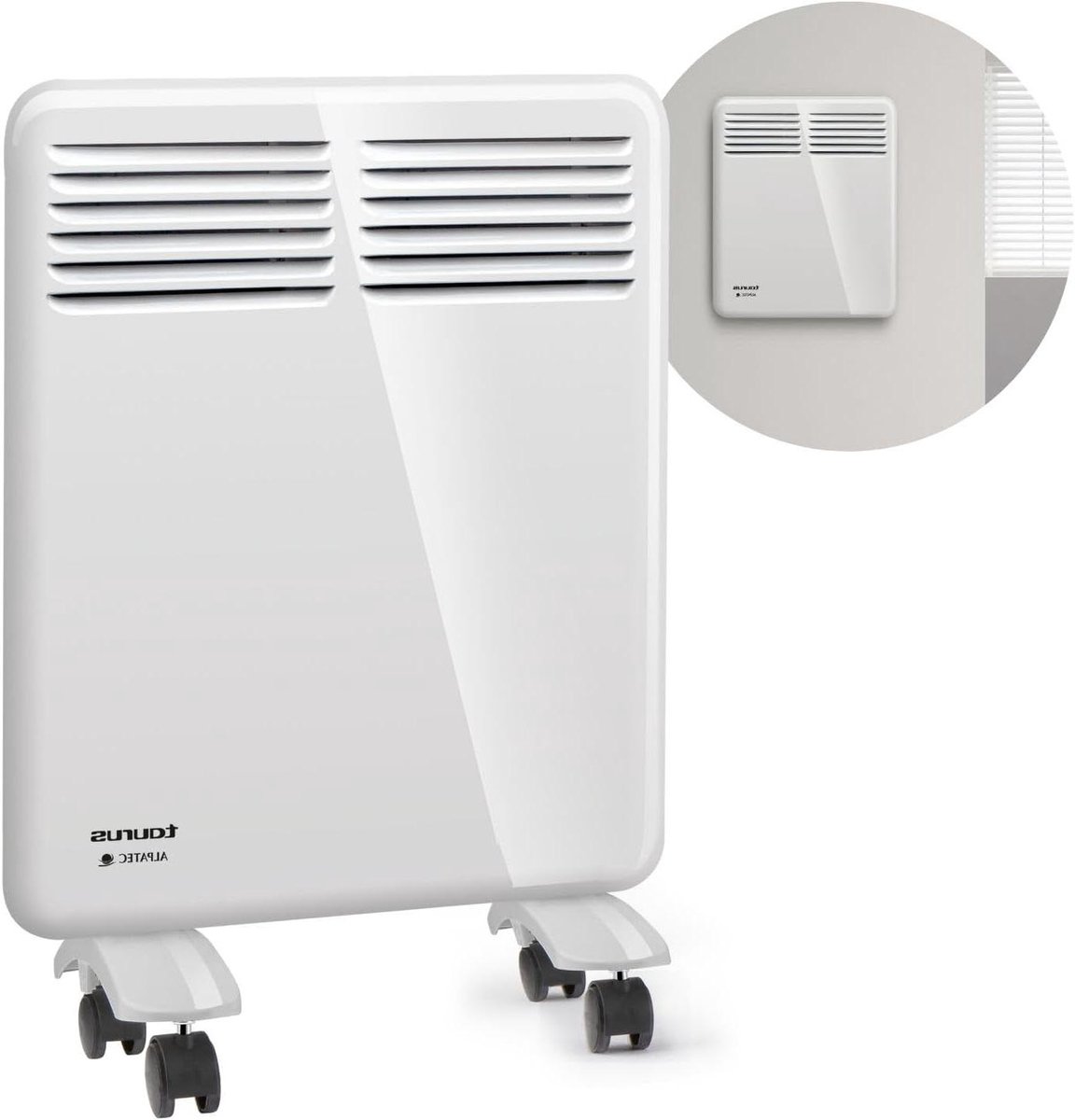Elektrische Convector - Verwarming Radiator - Badkamer Verwarmen - IP24 Vochtbestendig - 500 Watt - Wit