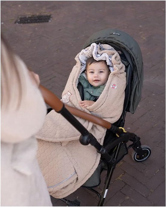 Universele Voetenzak - Babyzak Winter - Baby Warm Houden - Dubbellaags Fleece - 0-36 Maanden - Beige van Universele — afbeelding 3