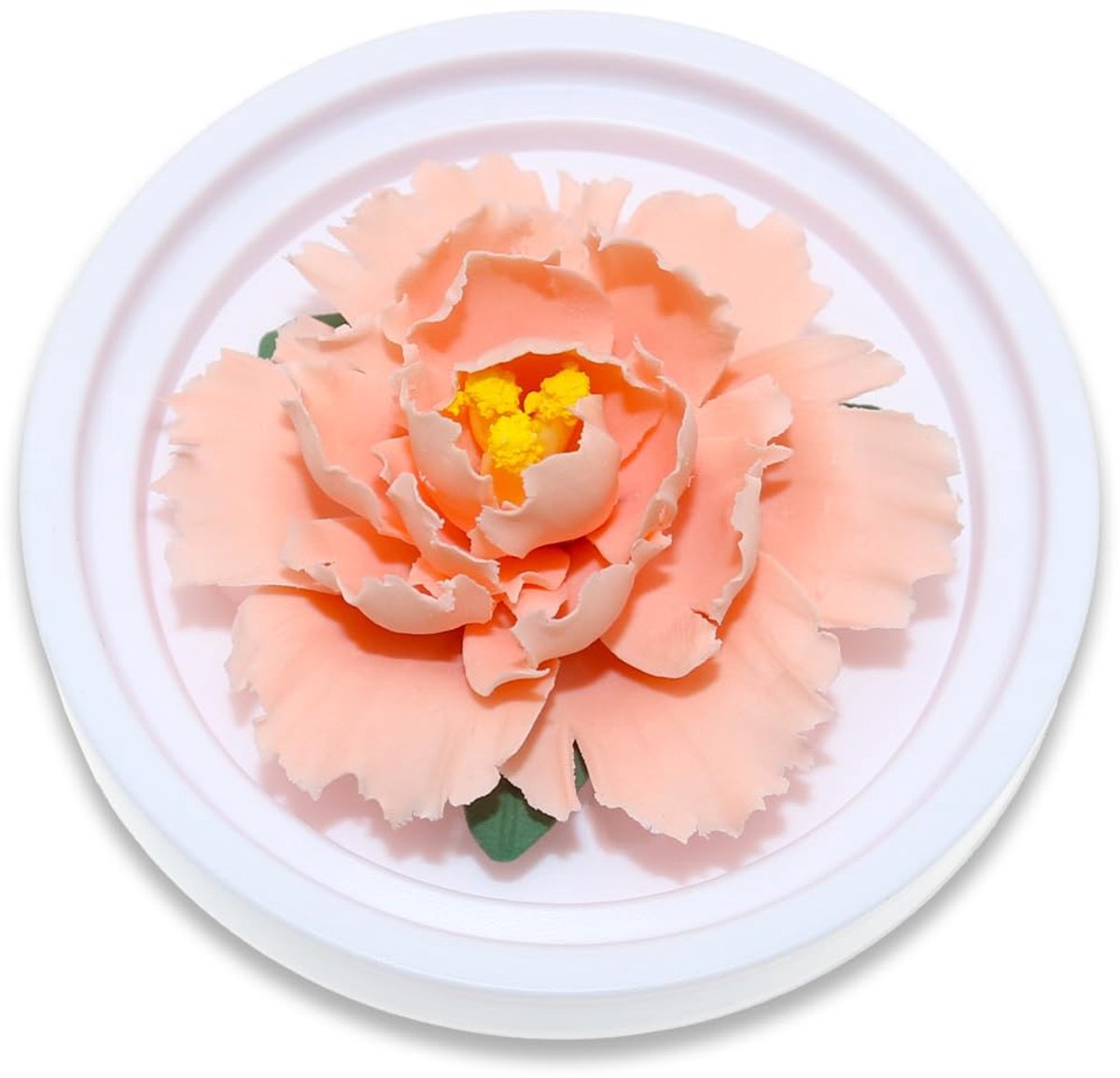 keramiek, bloemen, aromatherapie, geurolie, diffuser voor bureau, kleedtafel en slaapkamer (oranje)