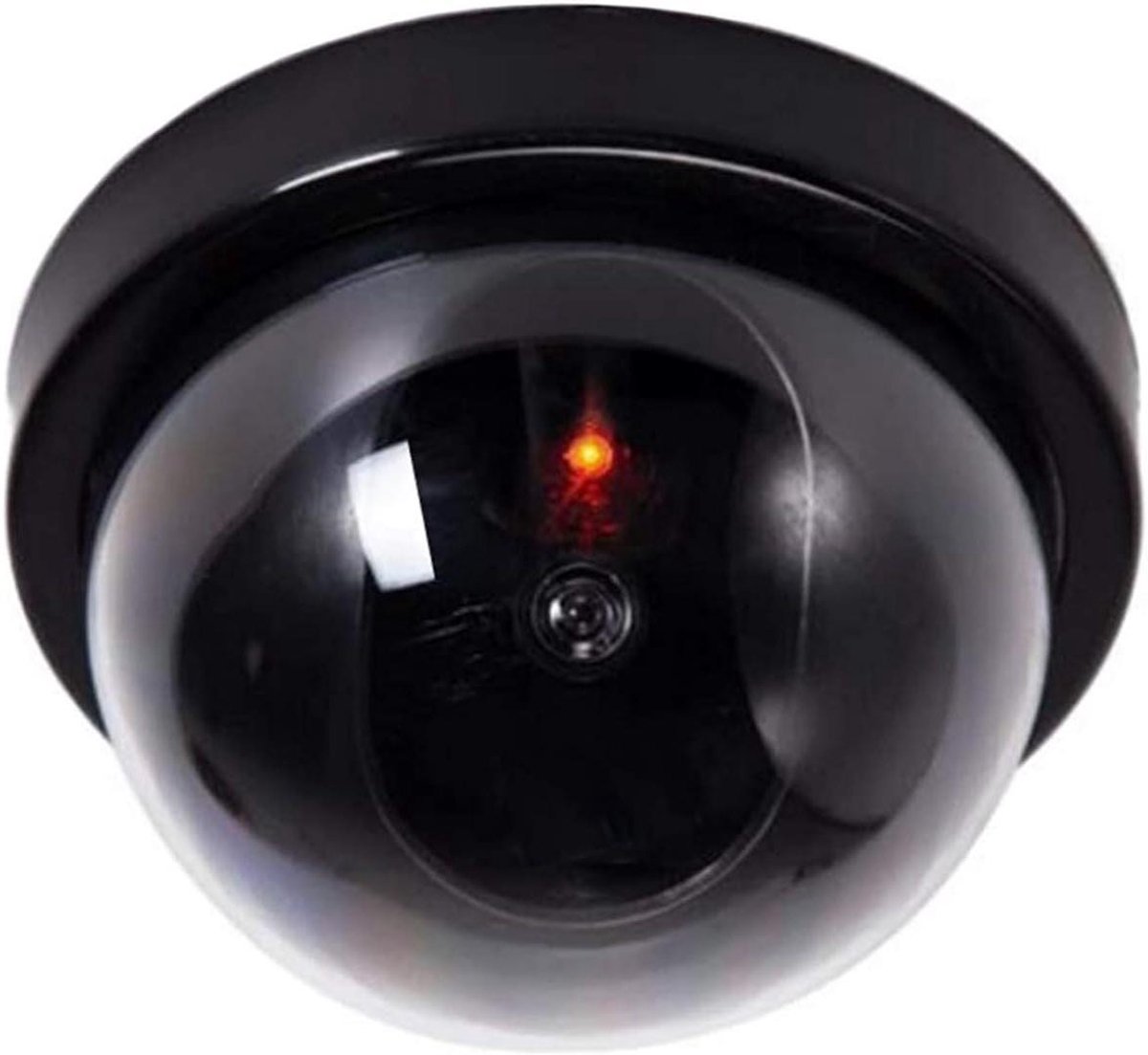 Dummy Camera - Nep Camera - Beveiliging Huis - Met Knipperend LED - Diameter 9.5 cm - Zwart