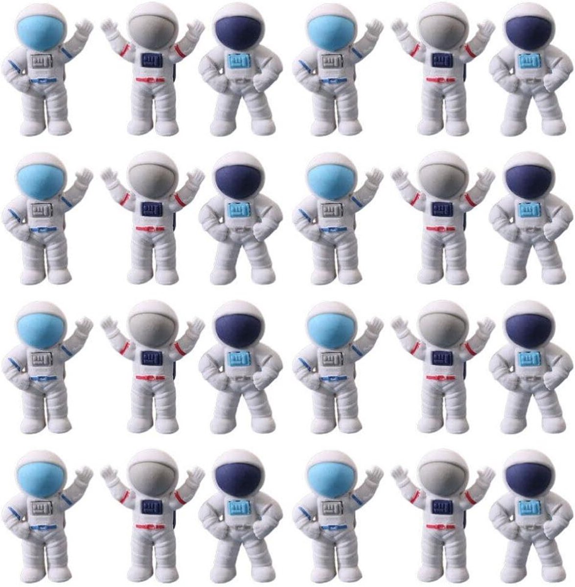 Astronauten Gummen - Ruimte Gummen - Potlood Fouten Corrigeren - 3D Ontwerp - 4.5 cm - Verschillende Kleuren