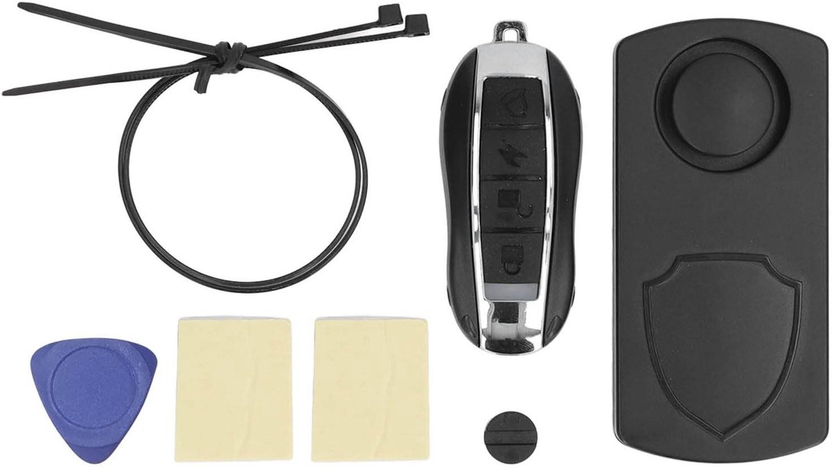 Motor Alarm - Anti Diefstal Systeem - Voertuig Beveiligen - 115dB Geluid - Compact Formaat - Zwart