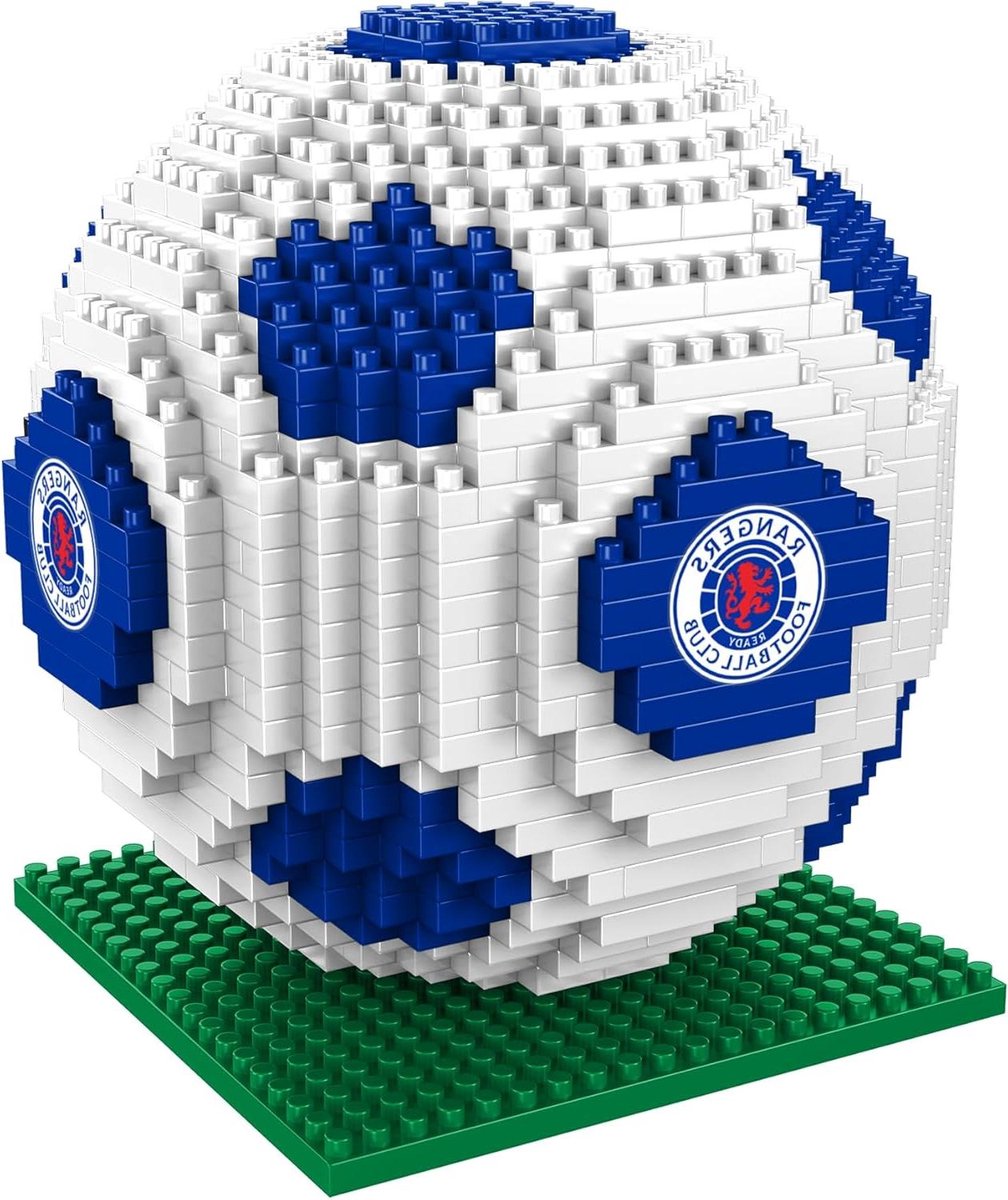 Bouwset Voetbal - 3D Puzzel Model - Hobby Project - Alternatieve Clubkleuren - 10 cm - Blauw