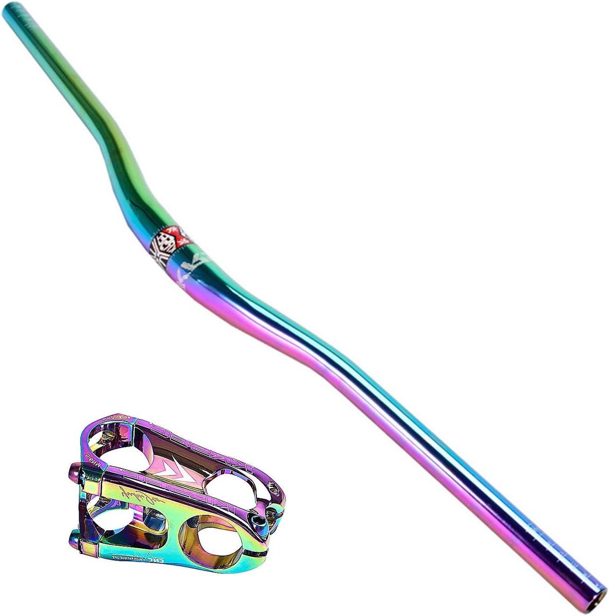 Fiets Stuur - Mountainbike Stuur - Fietsen Modificeren - Kleurrijke Technologie - 31.8mm x 780mm - Rainbow