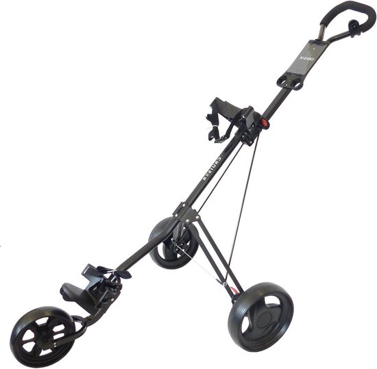 Lichtgewicht 3-wiel Golf Trolley Inklapbaar met Voetrem van Merkloos — afbeelding 5