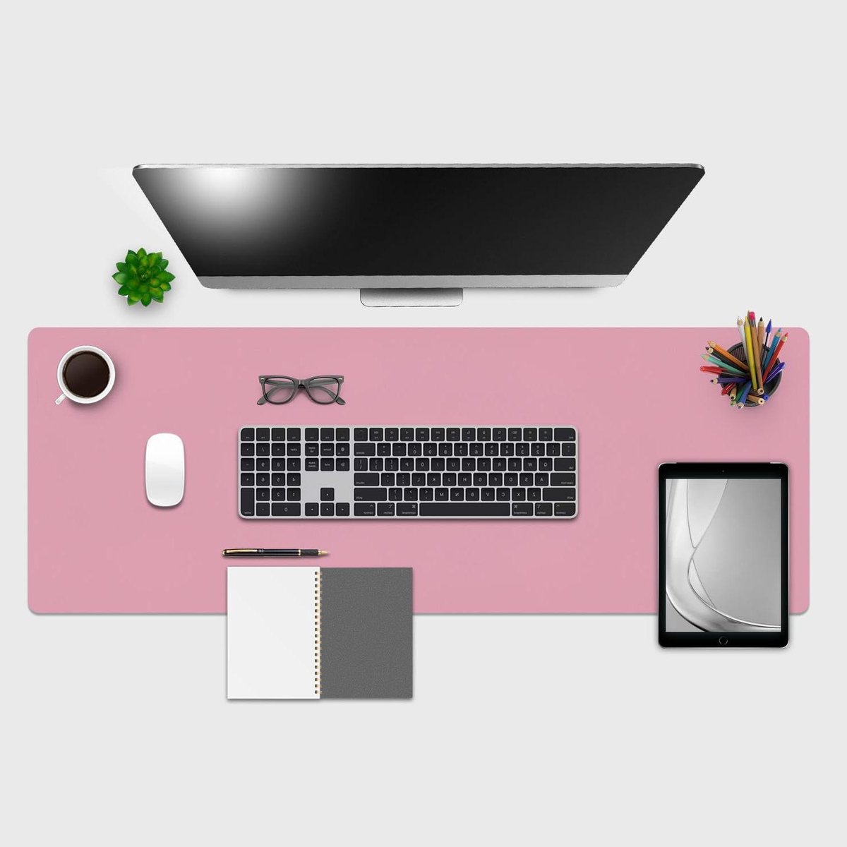 Bureau Onderlegger - Bureau Mat - Bureau Beschermen - Waterbestendig PVC - 120x40 cm - Roze