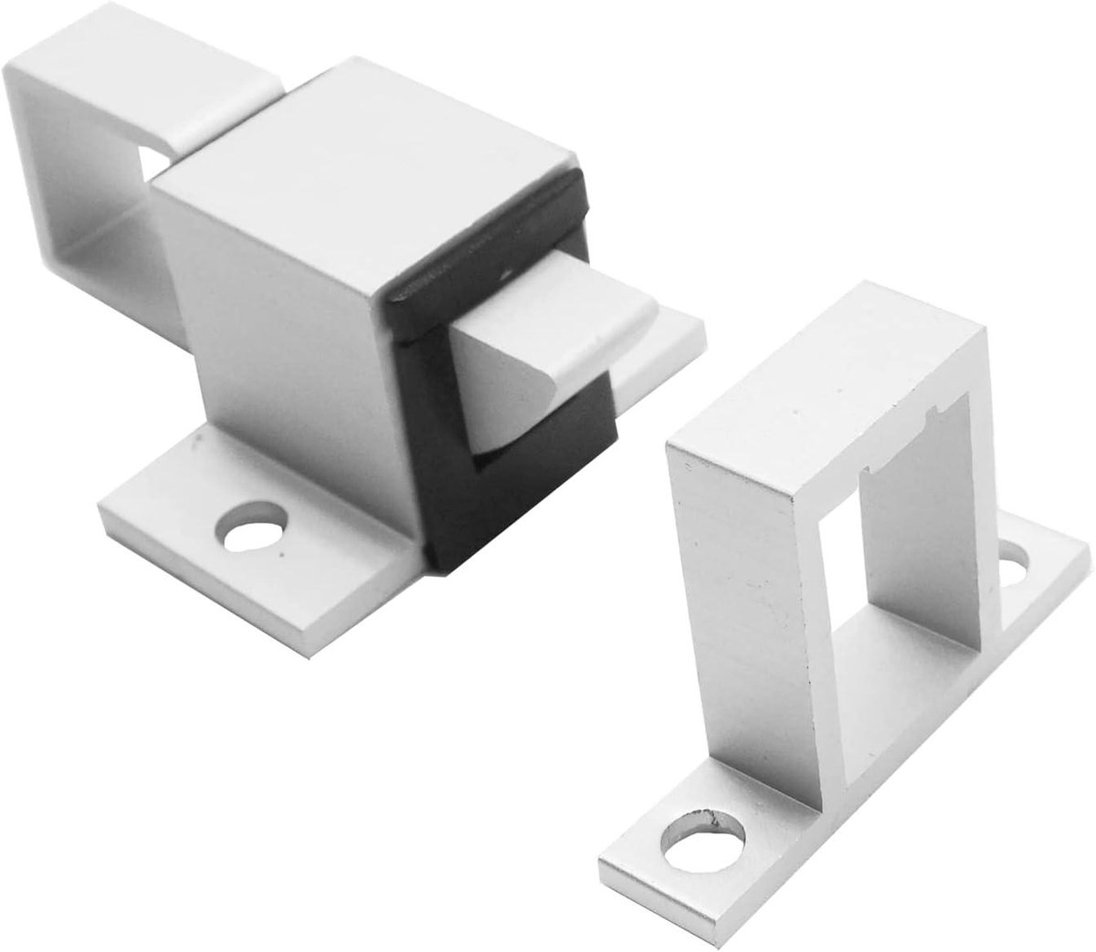 Deurklink Sluiting - Kastgreep Latch - Kasten Sluiten - Horizontaal of Verticaal - 57 x 40 mm - Wit