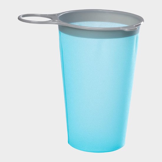 Herbruikbare Race Cups - Opvouwbare Bekers - Race Dag Opslag - Handsfree Meenemen - Eén Maat - Blauw Wit — afbeelding 3
