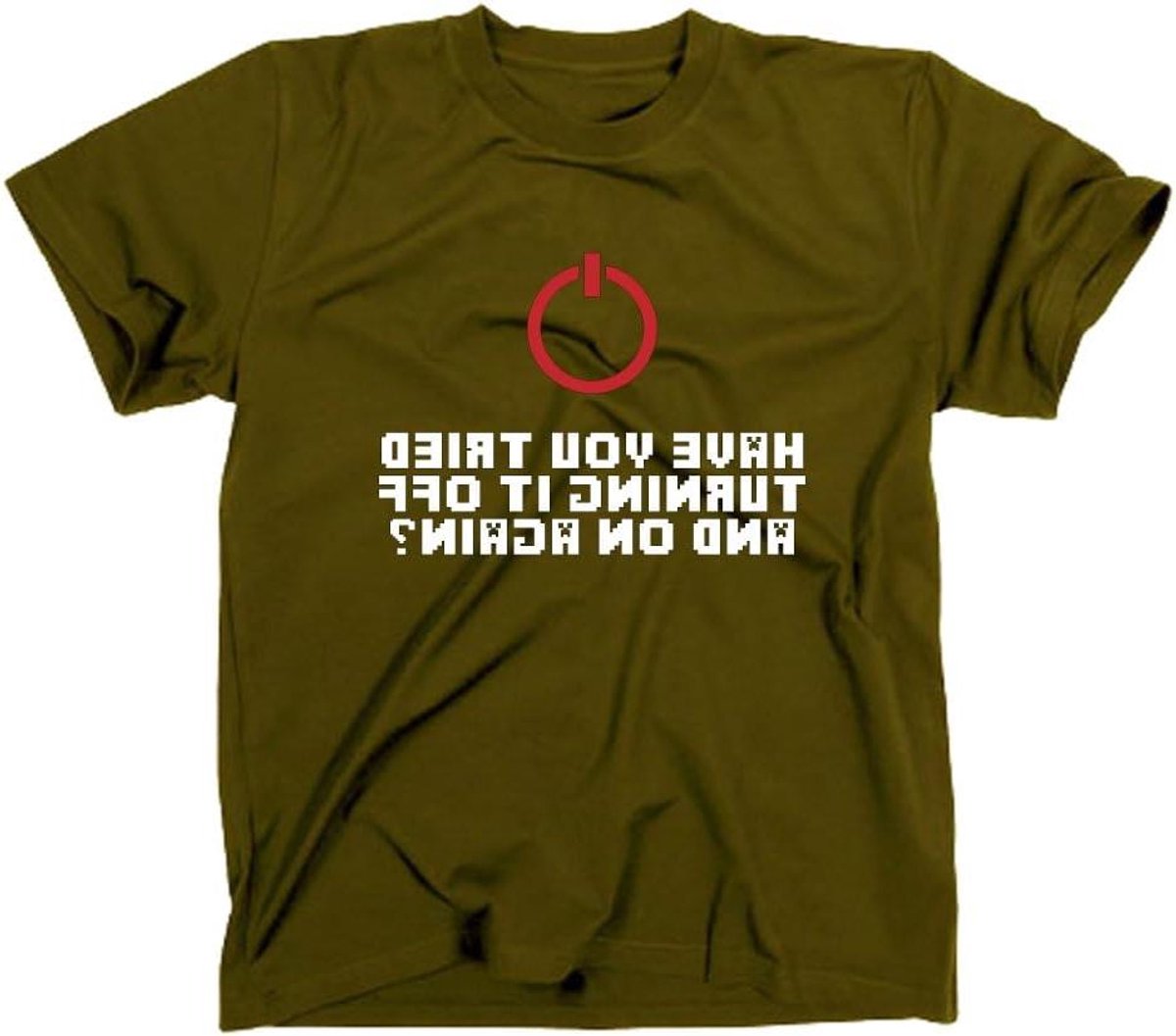 T-shirt Heren - Shirt Heren - Casual Dragen - Grappige Opdruk - Standaard - Wit