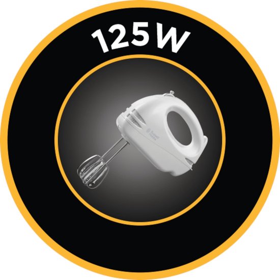 Handmixer - Mixer Keukenmachine - Beslag Maken - 6 Snelheden - 17.5 cm - Wit — afbeelding 5