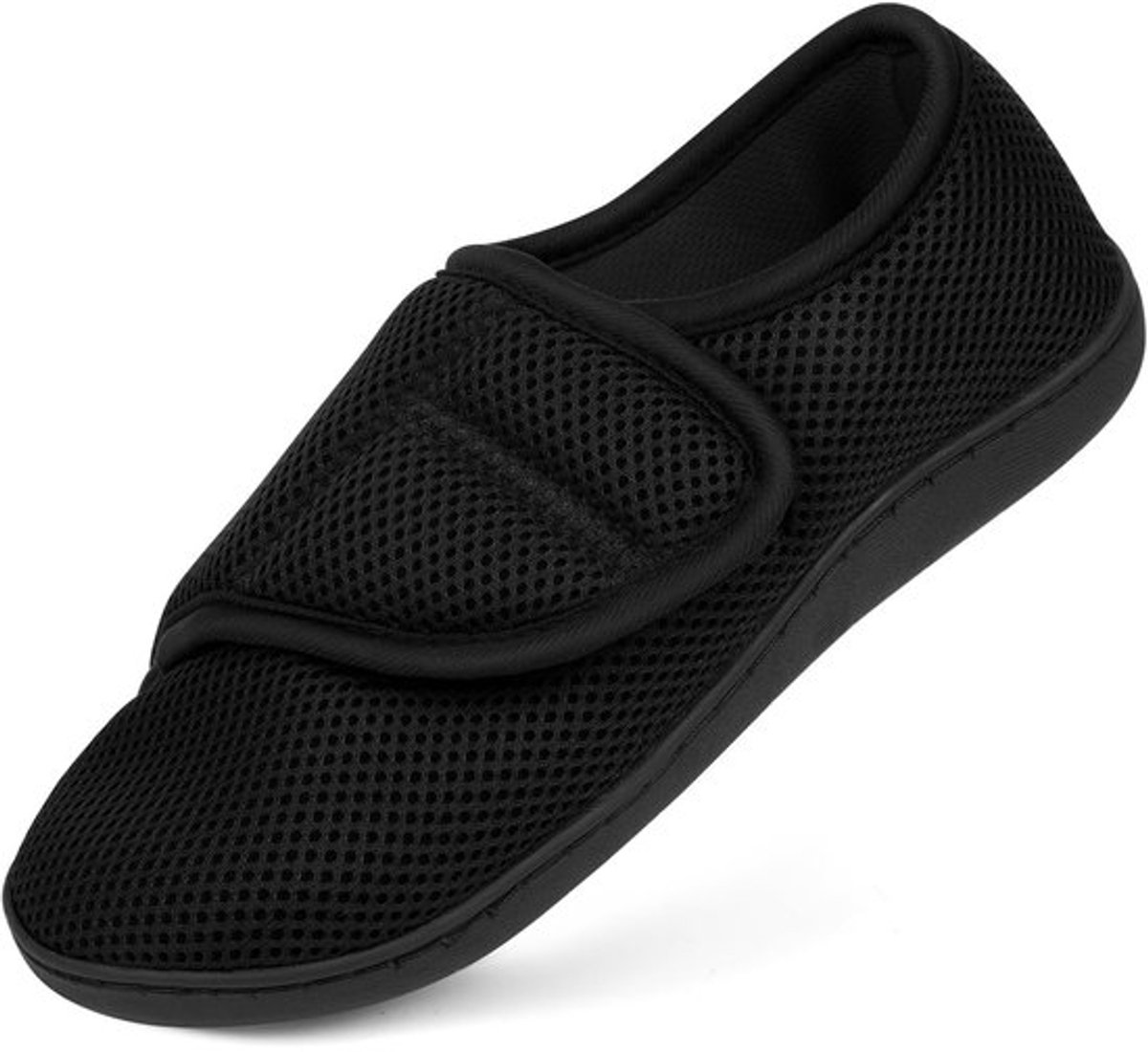 Dailygoody Wandelschoenen voor Heren Diabetische Schoenen Extra Zwart