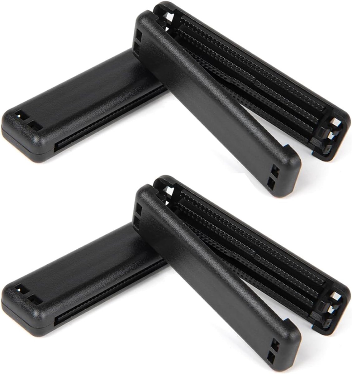 4 stuks veiligheidsgordelclips, universele veiligheidsgordelstoppers voor auto's, gordelhouder auto, gordelstopper, drukregelaar voor schouders en nek, compact en praktisch