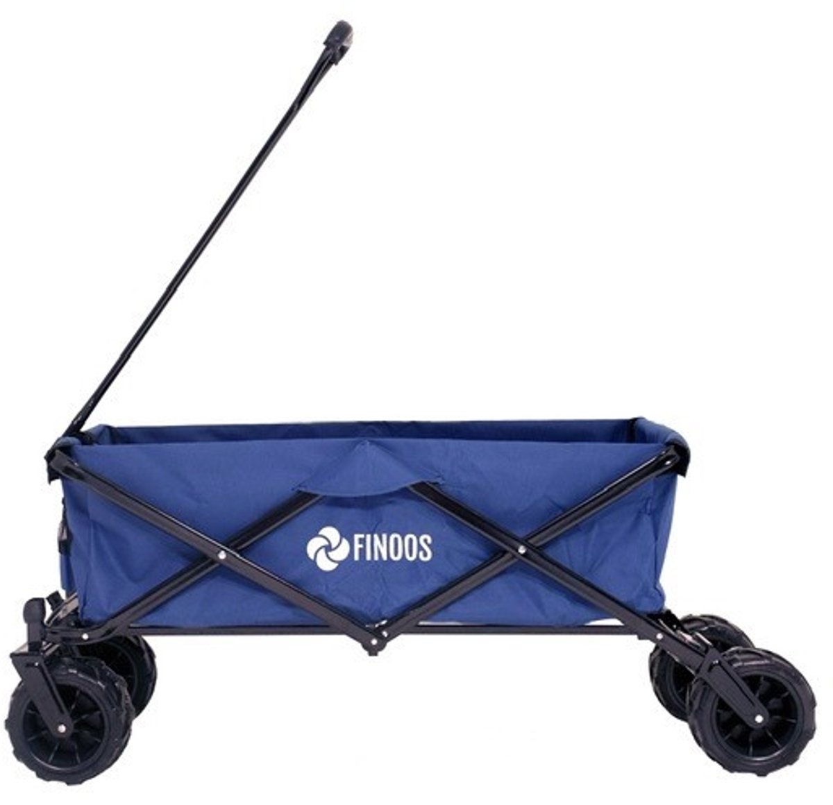 FINOOS Bolderkar / Bolderwagen opvouwbaar 3018 met Off-road banden en vele extra's Blauw