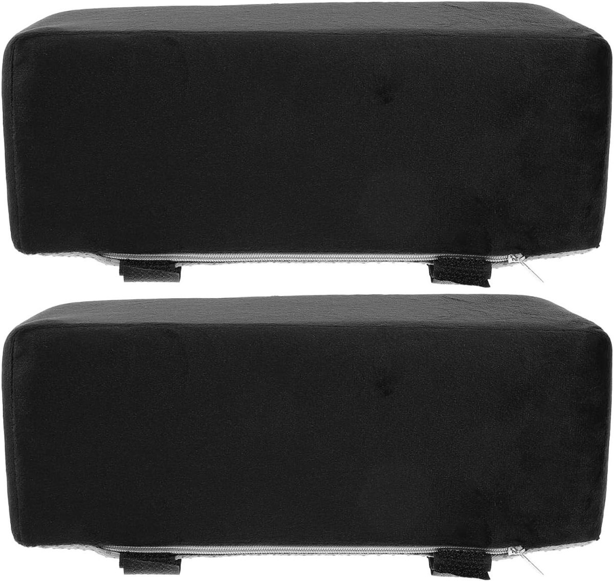 Armleuningkussens Stoel - Elleboogsteunen Bureau - Comfortabel Zitten - Verhoogt Armsteunen - 10 cm Hoog - Zwart