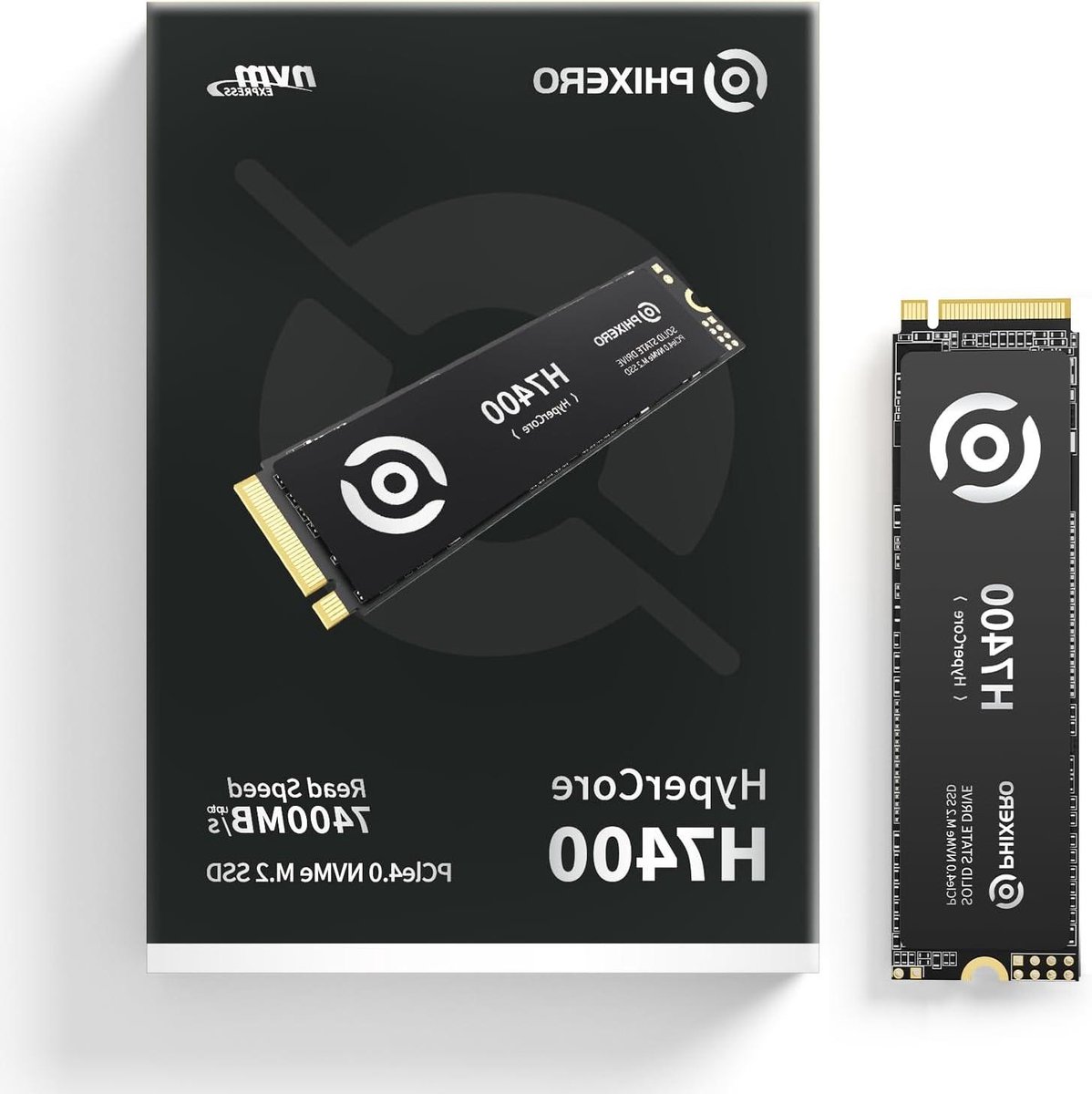 Interne SSD 1TB - NVMe M.2 - Snelle Data Overdracht - PCIe 4.0 Gen4 Technologie - M.2 2280 - Zwart