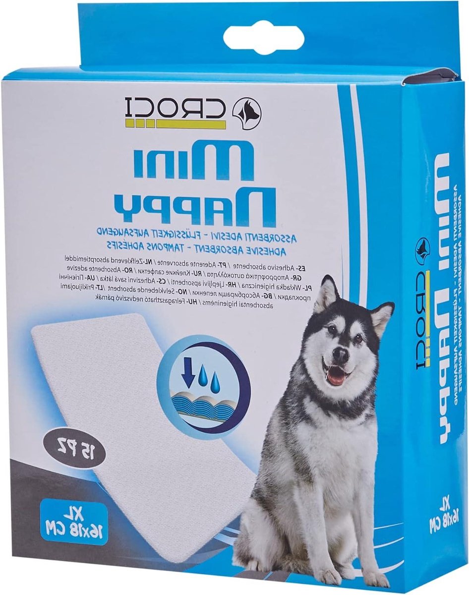 Hondentoilet Pads - Hygiëne Slipje - Zindelijkheidstraining - Zelfklevende Bevestiging - XL 16x18cm - Wit