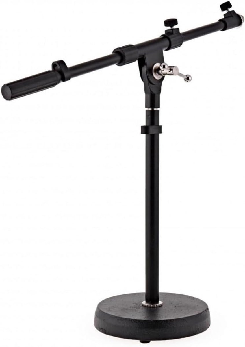 Microfoonstandaard - Tafelstandaard Boomarm - Opnemen aan bureau - Verstelbare boomarm - 420mm hoogte - Zwart