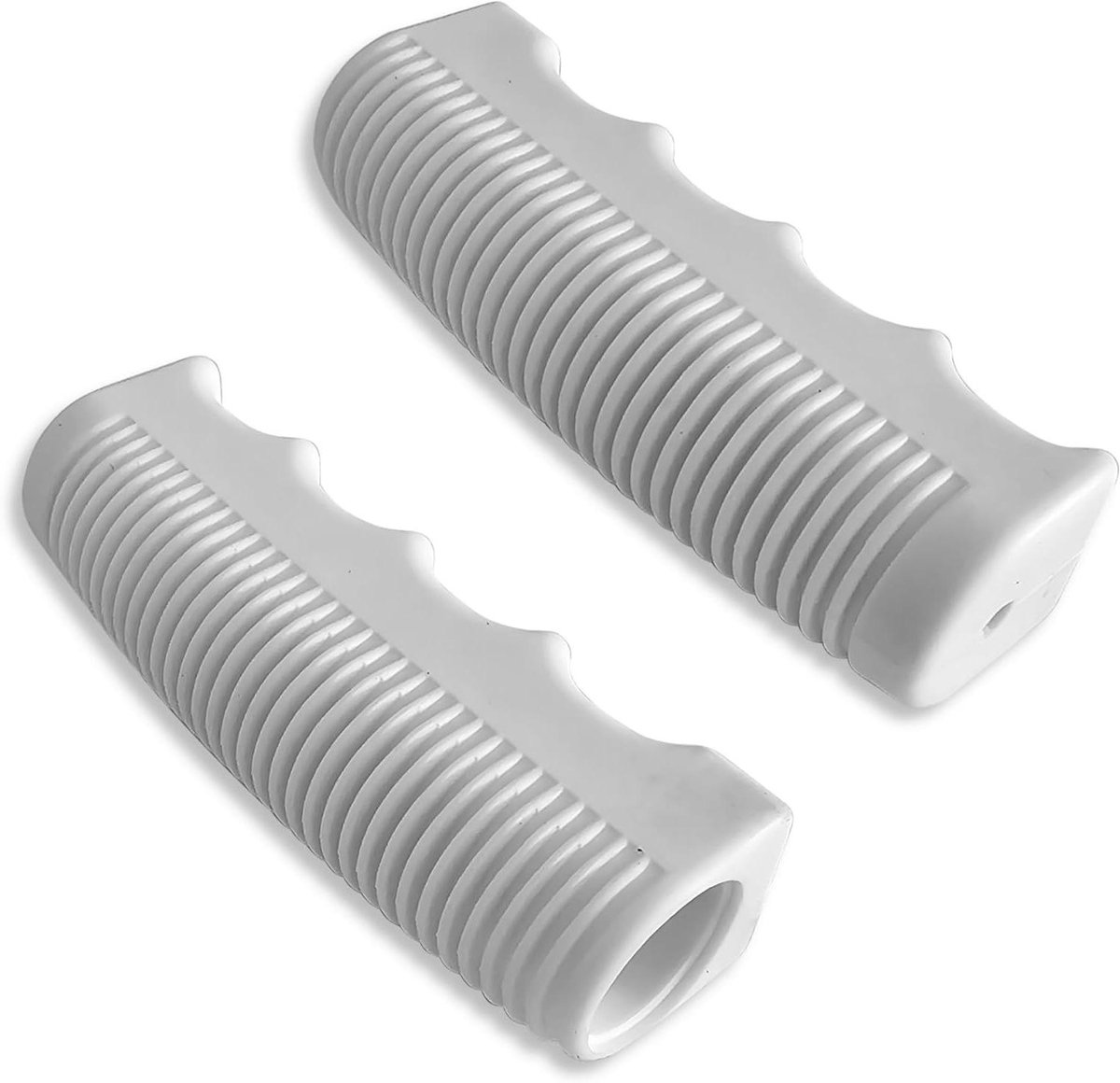 Fiets handvatten - Stuur grips - Comfortabel Fietsen - Antislip Ergonomisch - 110mm Lengte - Wit