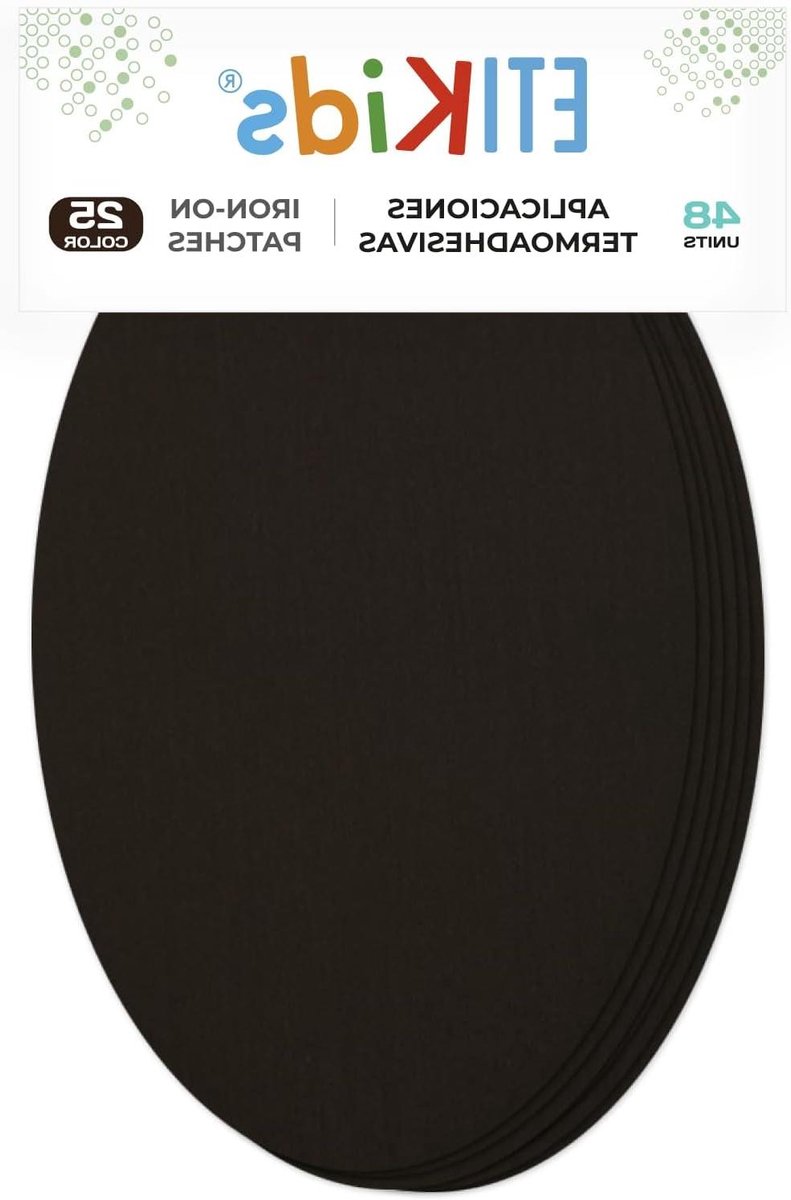 Strijkpatches - Kniebeschermers ellebogen - Kleding repareren - Snel en makkelijk - 48 stuks - Donkerbruin