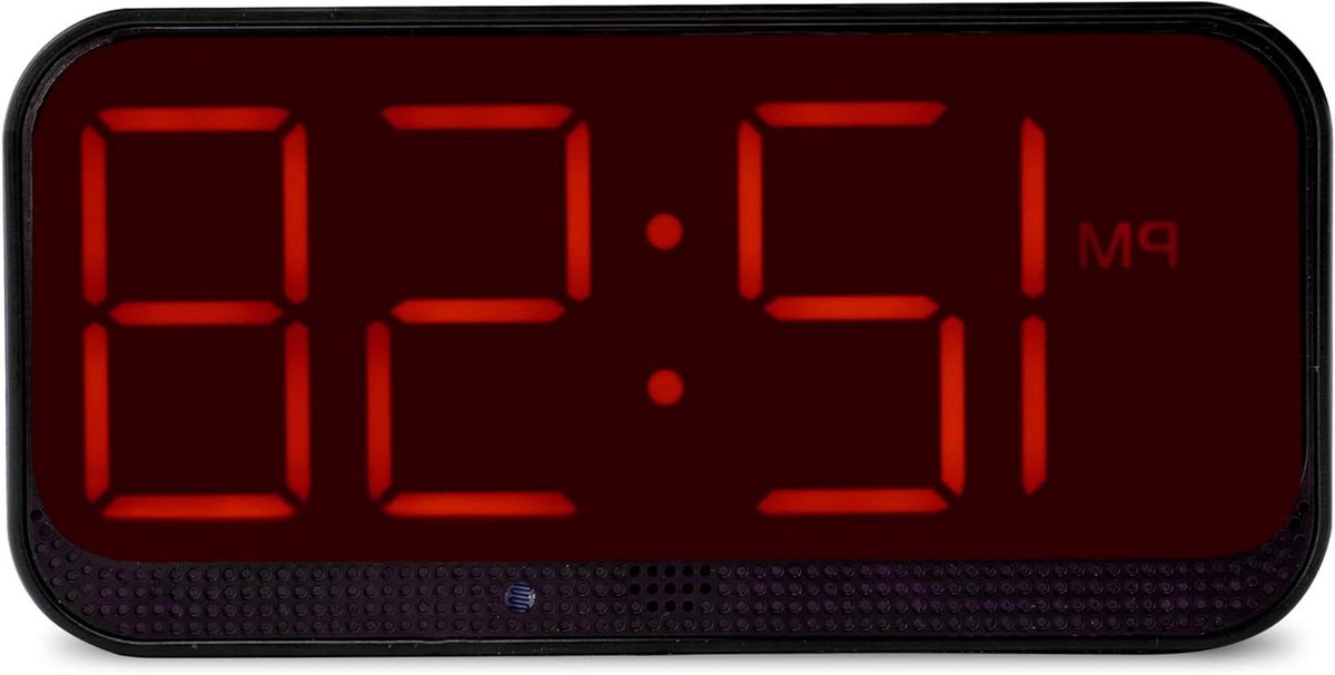 Digitale Wekker - LED Klok - Wakker Worden - Verstelbare Helderheid - 5cm Display - Rood