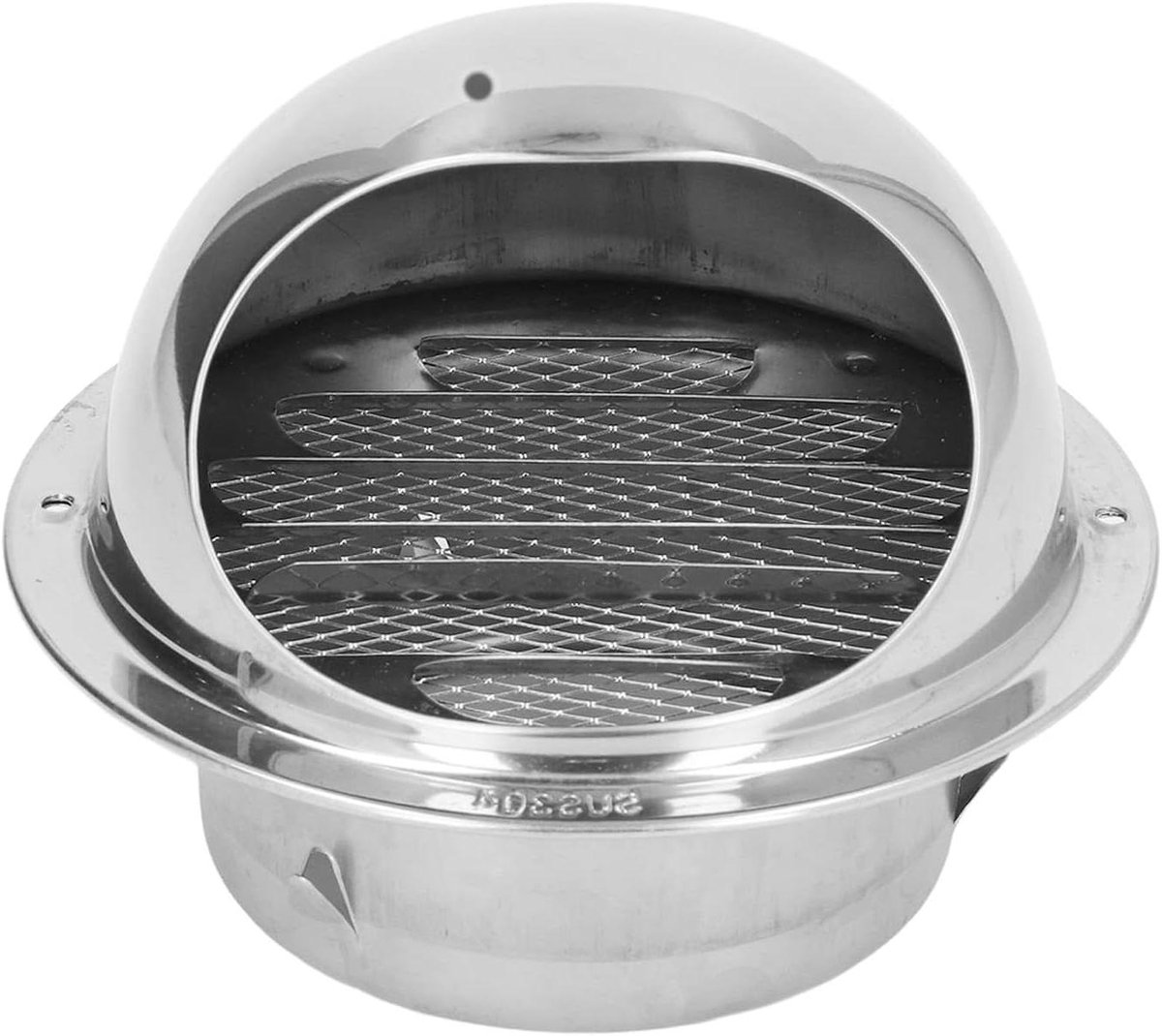 Roestvrijstalen Ontluchter - Ronde Ventilatierooster - Ventilatie Verbeteren - Fijn Gaas B