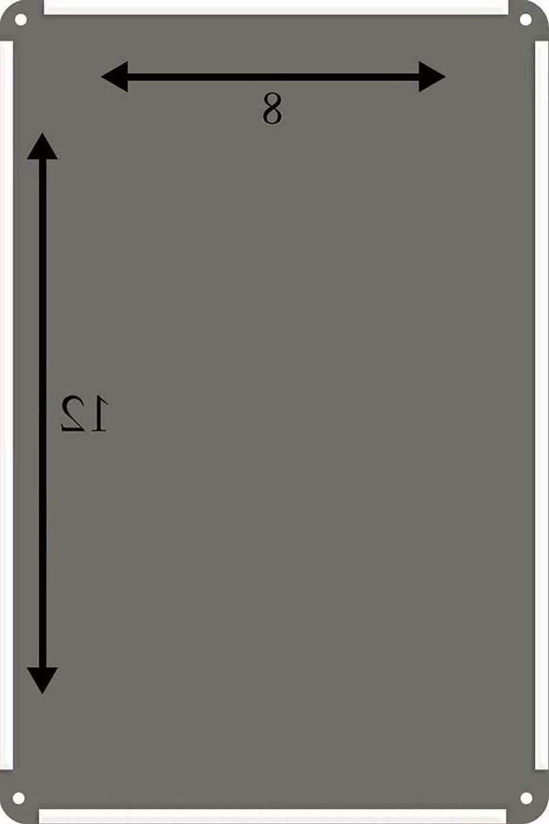 Waarschuwingsbord Metaal - Verbodsstickers Tuin - Gazon Beschermen - Duurzaam Aluminium - 20x30 cm - Zwart Wit