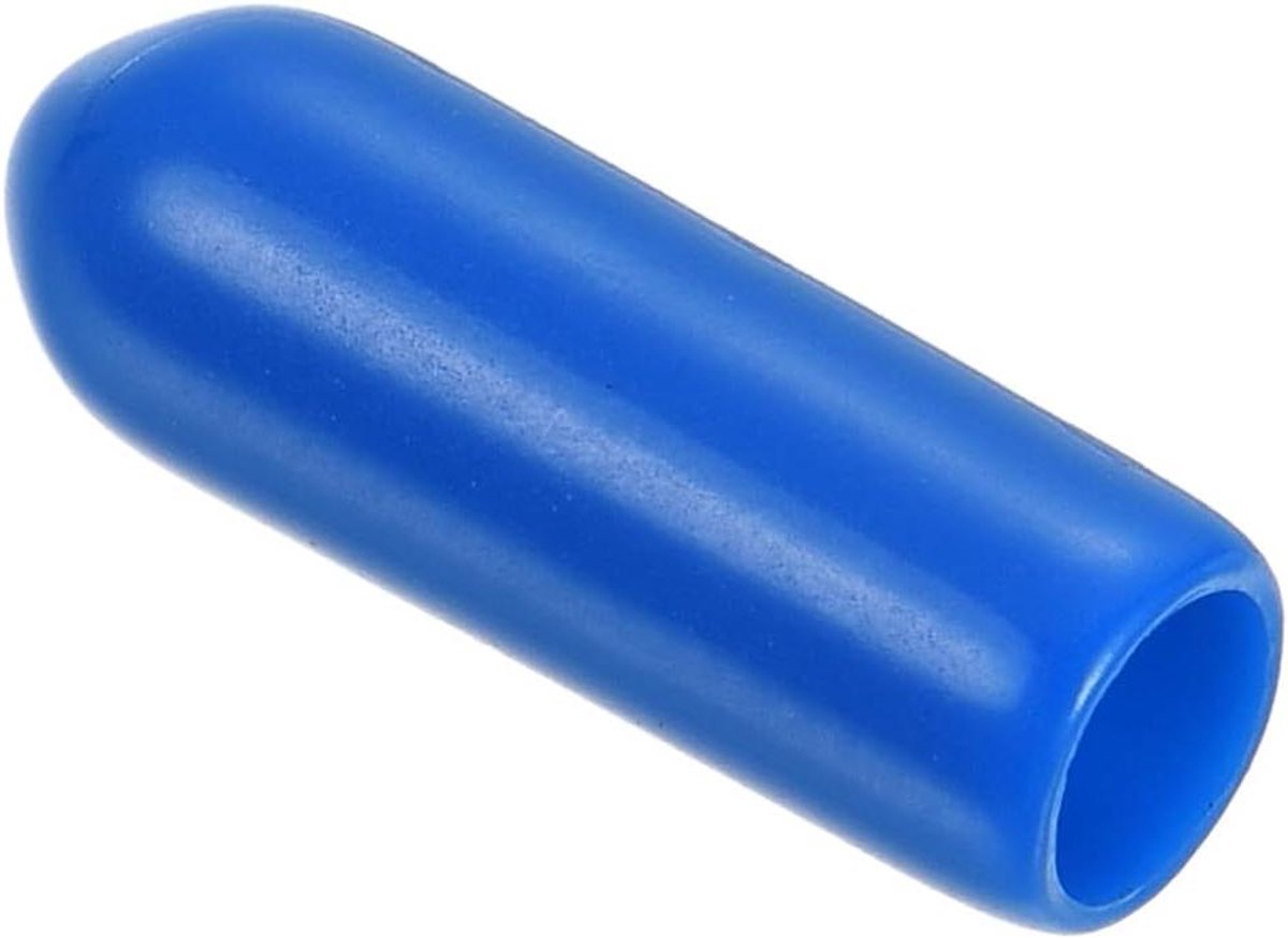Afsluitdoppen Rubber - Eindkappen Buis - Bescherming Meubels - Zacht En Elastisch - 4 mm Binnendiameter - Blauw