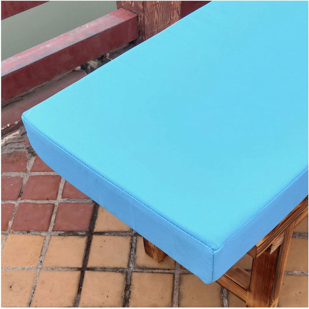 Tuinbank Outdoor Pad Lange Bench Kussen Bench Kussen Indoor Outdoor voor Patio Tuin Bank of Swing-Sky blauw 90×30×5cm