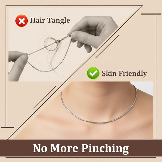 ketting zonder hanger, halsketting voor dames en meisjes, zonder hanger, slangenketting, bedelketting, zilveren ketting voor dames, zonder hanger, 40 cm — afbeelding 2