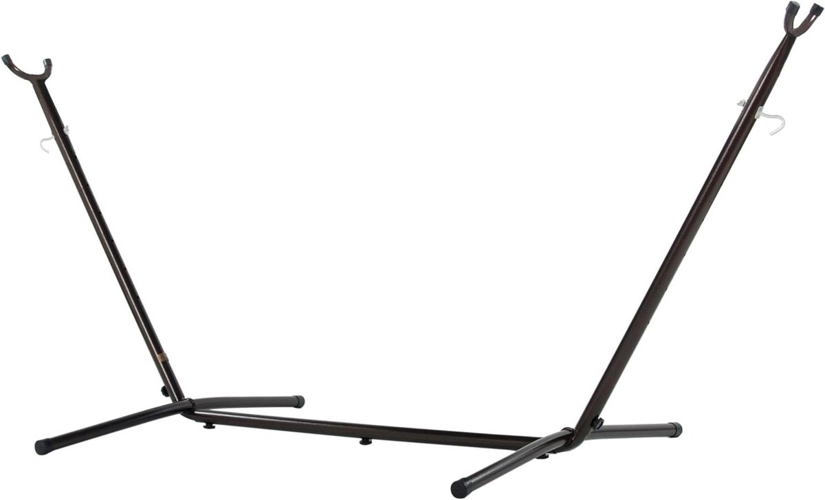 Huisje voor hangmat - Standaard draagbaar - Ontspannen buiten - Poedercoating afwerking - 280 cm - Brons