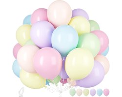 Ballonnen, Ousuga 30 stuks 30 stuks 30 cm pastel regenboog macaron veelkleurige ballonnen verschillende kleuren latex ballonnen set voor meisjes kinderen verjaardag babyshower bruiloft