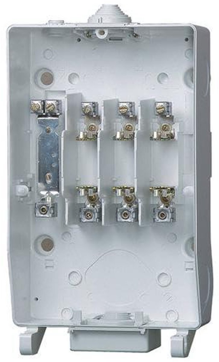 Huisaansluitkast - Stoppenkast Aansluitkast - Elektrische Installatie - DIN43627 K3 - 245 mm Breed - Grijs