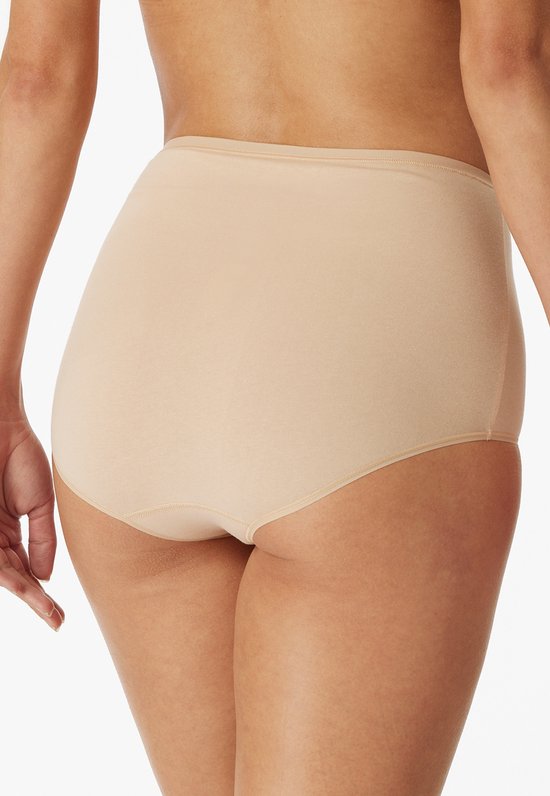 Nude damesmaxi-slip van biologisch katoen, van achteren gezien.
