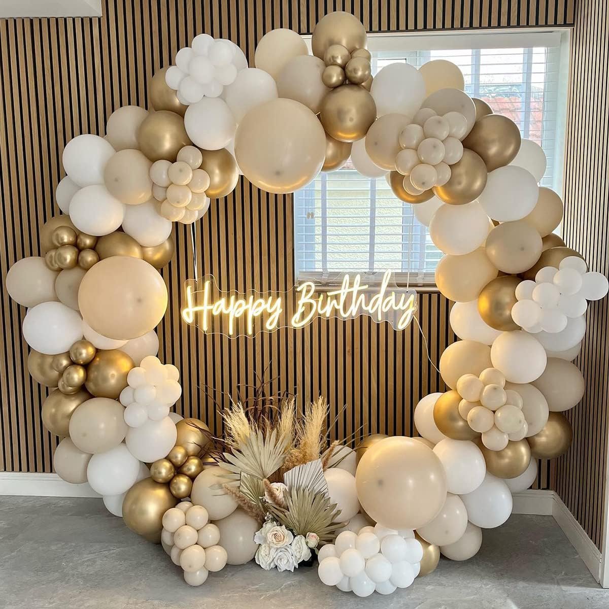 Ballonnenboogset, 185 stuks witzand, gouden ballonslinger met nude ballonnen voor boho-bruiloft, verjaardagsfeestdecoratie, babyshower, geslacht, reveal, party, achtergronddecoratie
