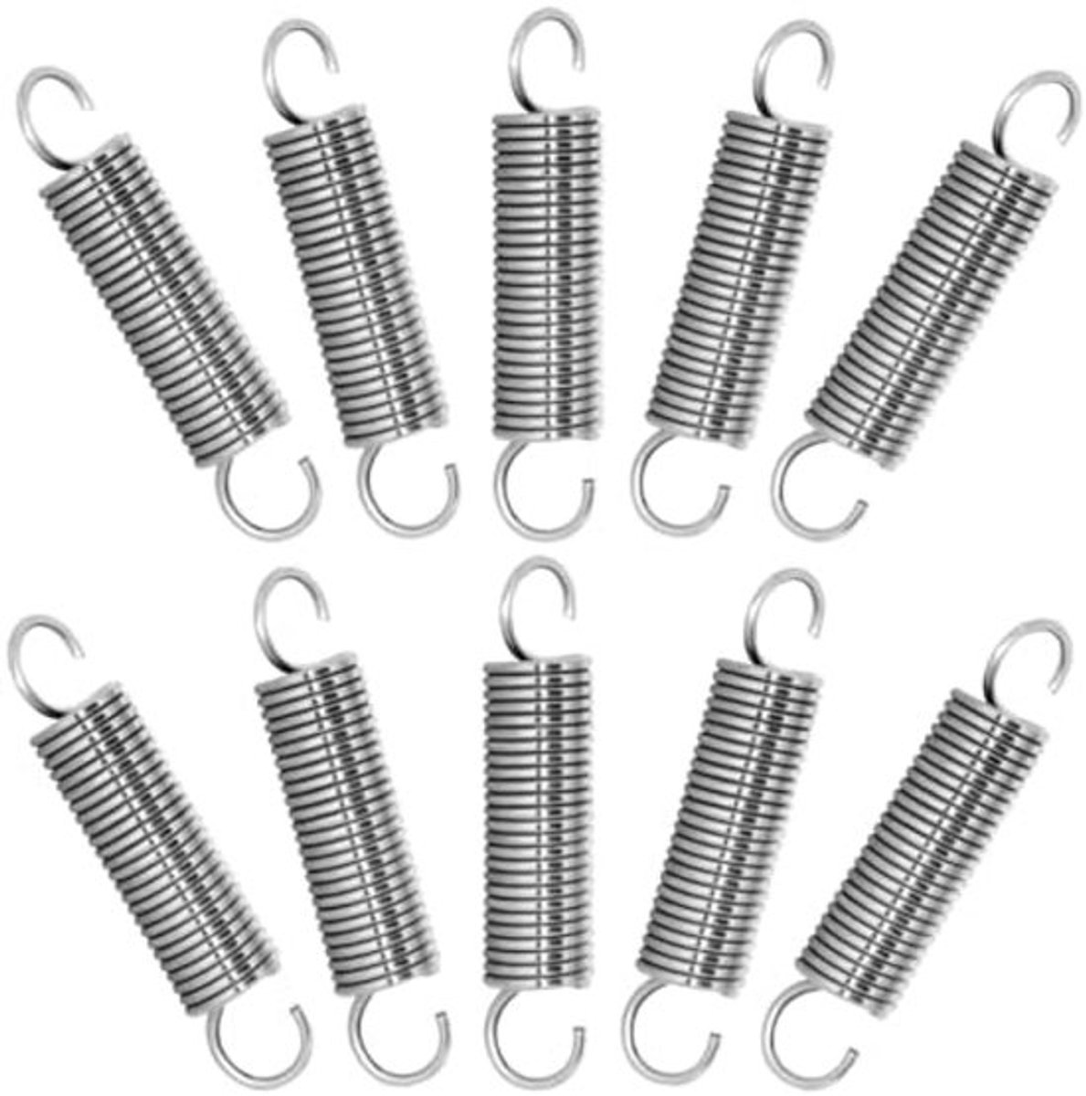 Trekveren Set - Trekveer met Haken - Extension Springs - RVS Veren