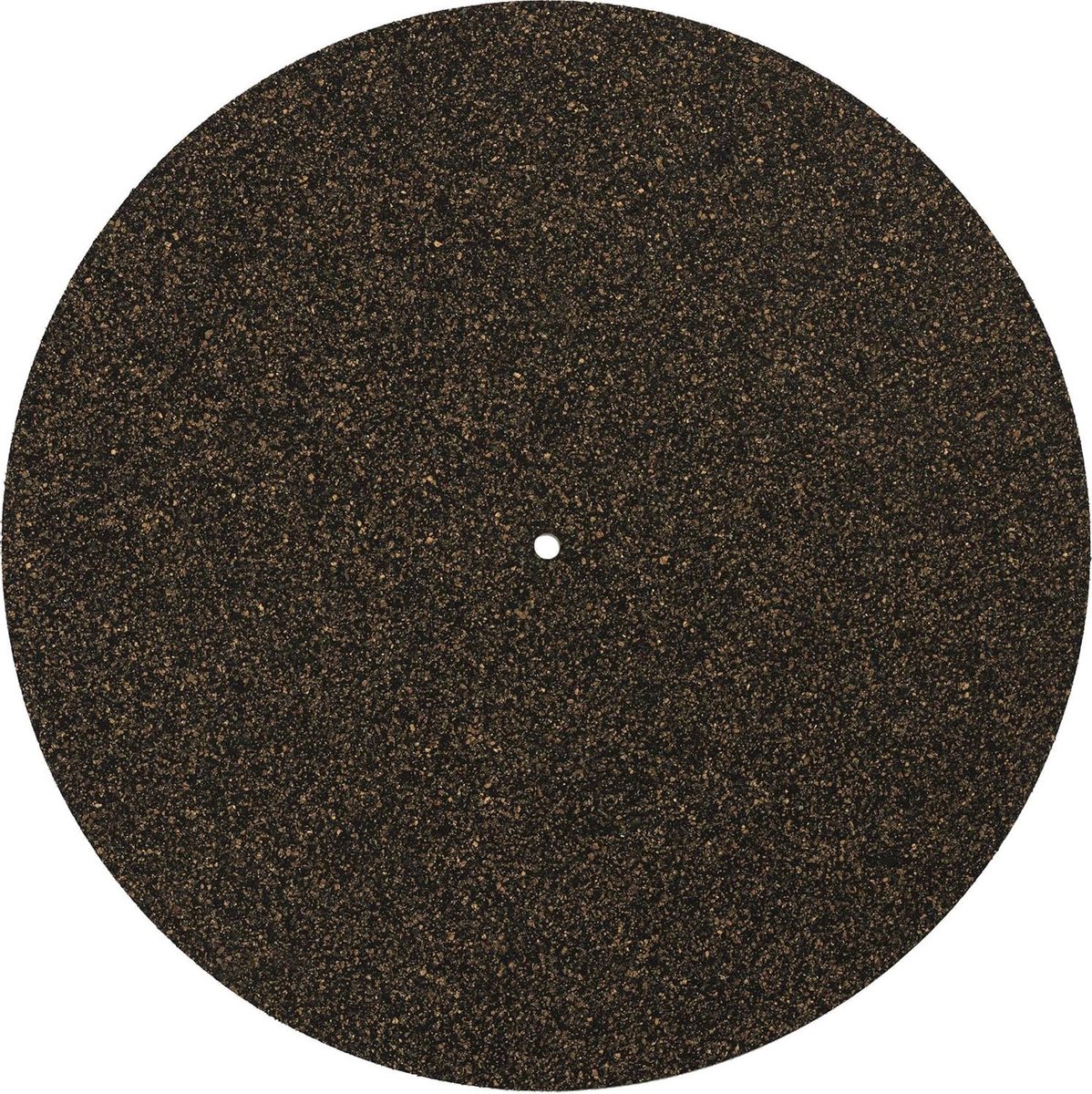 Plaatmat Kurk Rubber - Draaitafel Mat - Vinyl Luisteren - Akoestische Ontkoppeling - 1 mm dik - Zwart