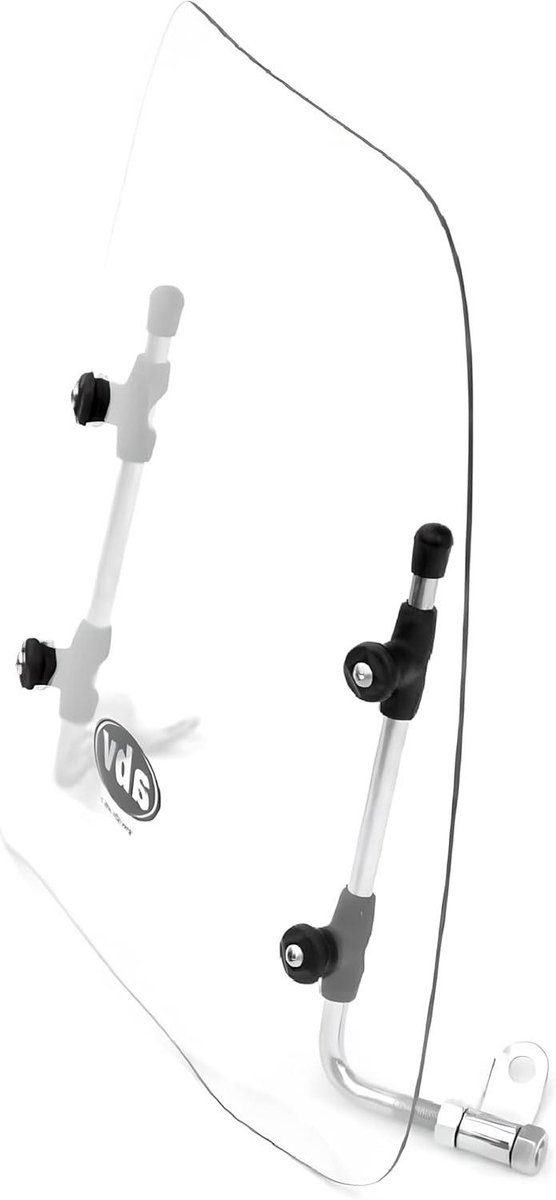 Scooter Windscherm - Moped Accessoire - Bescherming Tijdens Rijden - Universele Pasvorm - 48x49 cm - Transparant
