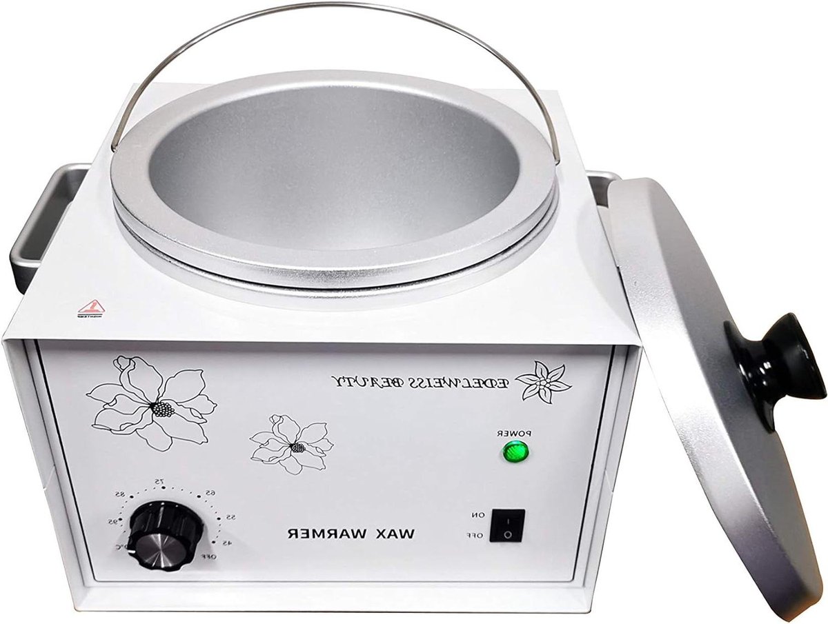 Wasmelter 4 Liter - Waxverwarmer Pot - Wassen Smelten - Instelbare Temperatuur - 4 Liter Inhoud - Zilver