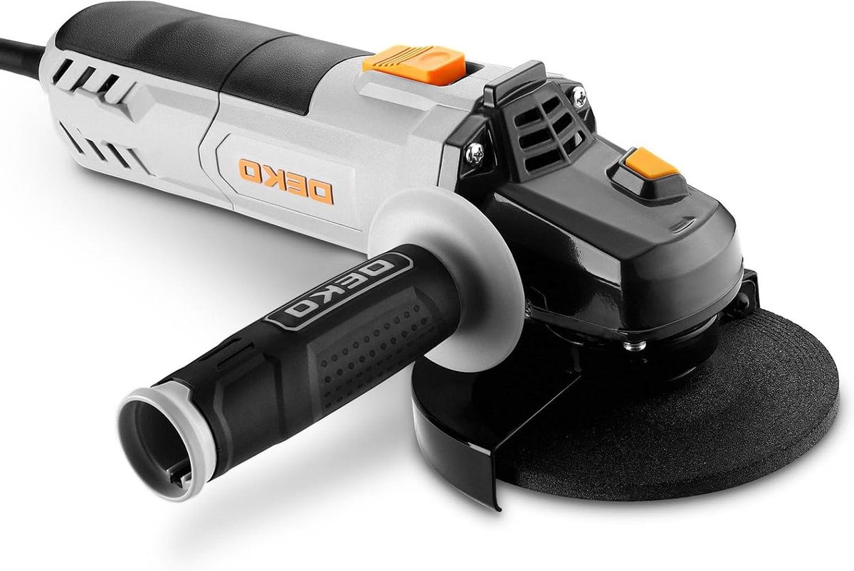 Haakse slijper - Elektrische slijper - Metaal bewerken - 900 Watt motor - 115 mm schijf - Grijs
