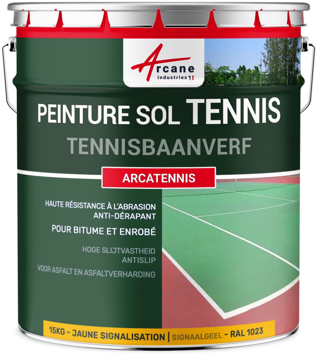 Antislip verf voor tennisbaan - ARCATENNIS