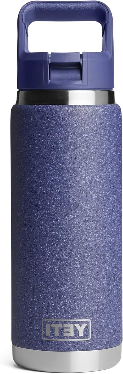 Drinkfles met Rietje - Thermosfles Waterfles - Hydratatie Onderweg - Dubbelwandige Isolatie - 769 ml - Grijs