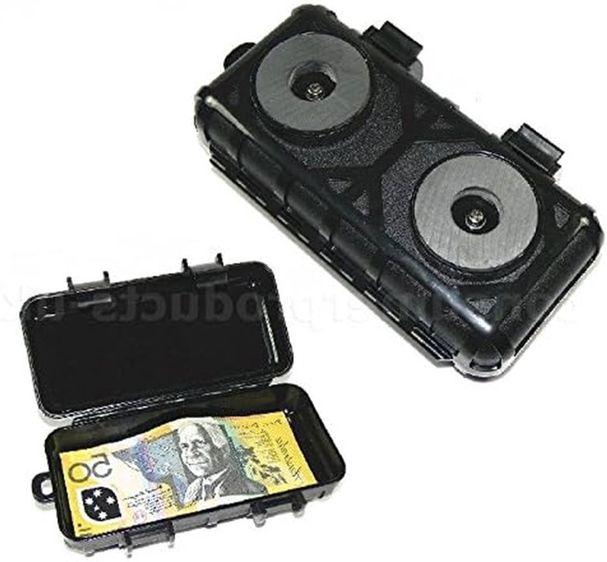 Magnetische Kluis - Verborgen Opslag - Veilig Spullen - Waterbestendige Afwerking - 17cm x 8cm x 5cm - Zwart