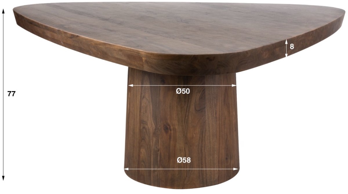 AnLi Style Eettafel Arcadia triangle 165