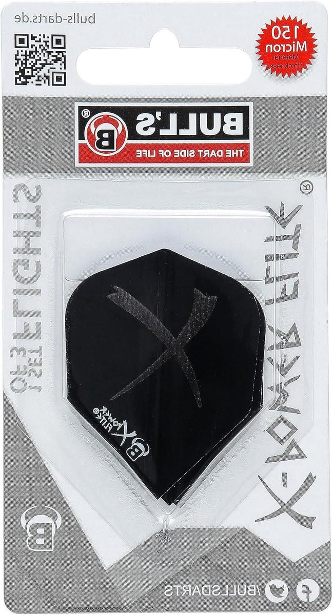 Dart Flights - Vliegjes Set - Darts Spelen - Extra Sterk Materiaal - 150 Micron - Zwart