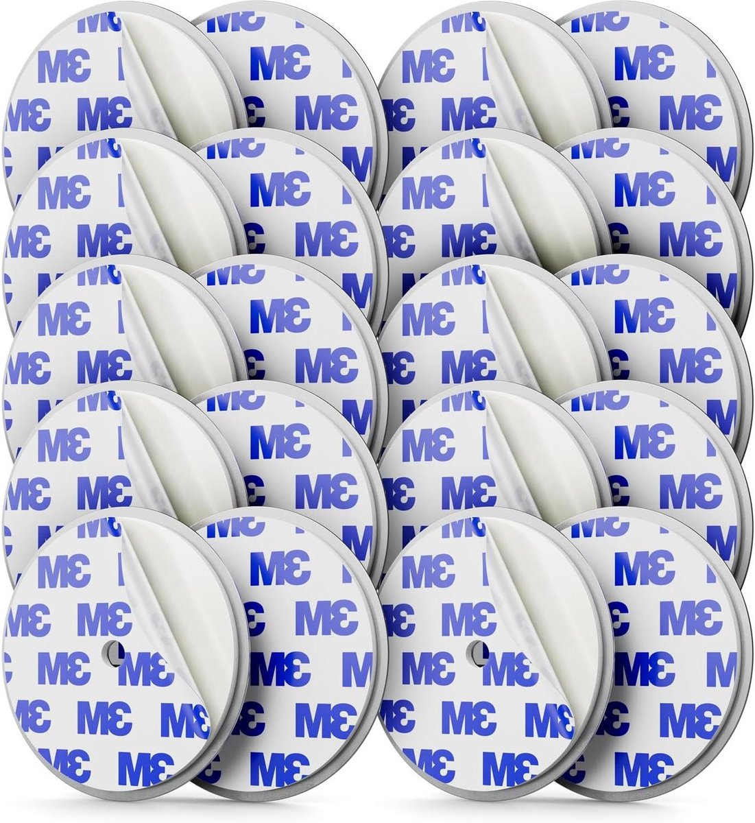 Magneethouder Rookmelder - Bevestiging Brandmelder - Snelle Montage - Flexibel Zelfklevend of Boren - 65 mm Diameter - Zilver