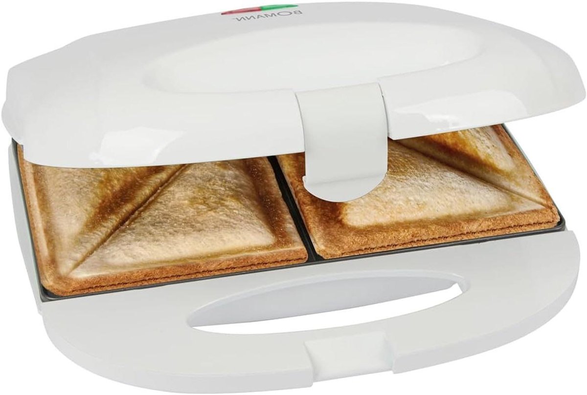 Tosti Apparaat - Sandwichmaker - Snelle Lunch - Automatische Uitschakeling - 207 cm - Wit