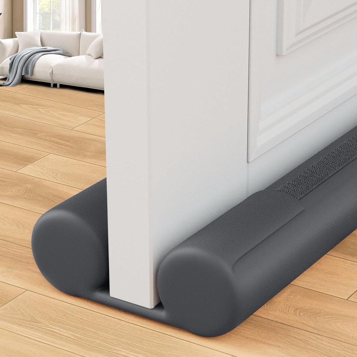 Deurstopper - Tochtstrip - Tocht Buiten Houden - Verstelbare Lengte - 91 cm - Grijs